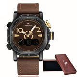 NaviForce Watches Men Luxury Brand Fashion Casual Watch Quartz Clock Men Sport Watches Men's Leather Military Wrist Watch+box