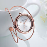 GEEKTHINK Unique Fashion Brand Quartz Watch Woman Bracelet Ladies Rose Gold