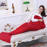 Manta para esperar Carlão Fudiya 140x70CM Mermaid Blanket 180x90CM Adult Mermaid Tail Blanket For Sofa Sleeping