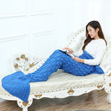 Manta para esperar Carlão Fudiya 140x70CM Mermaid Blanket 180x90CM Adult Mermaid Tail Blanket For Sofa Sleeping