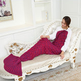 Manta para esperar Carlão Fudiya 140x70CM Mermaid Blanket 180x90CM Adult Mermaid Tail Blanket For Sofa Sleeping