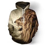 Autumn Winter Fashion Lion Ancient Sweatshirts