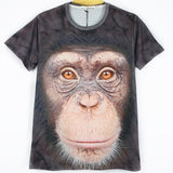 Camiseta new Fashion  personality patterns animal  t-shirt Men shirts male 2018