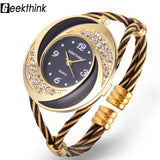 Rhinestone Whirlwind Design Metal Weave Clock female Dress Girls Bracelet Bangle Quartz Watch Woman Wristwatch Siver relojes