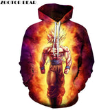 Anime Hoodies Dragon Ball Z Pocket Hooded Sweatshirts Kid Goku