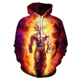 Anime Hoodies Dragon Ball Z Pocket Hooded Sweatshirts Kid Goku