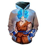 Anime Hoodies Dragon Ball Z Pocket Hooded Sweatshirts Kid Goku