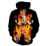 Anime Hoodies Dragon Ball Z Pocket Hooded Sweatshirts Kid Goku