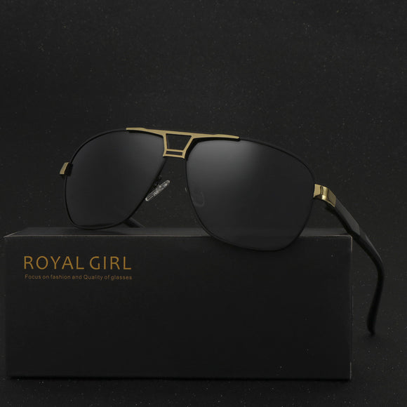 ROYAL GIRL High Quality Men Sunglasses Classic Brand Driving Sunglasses 100% Polarized Sunglasses oculos de sol masculino SS509