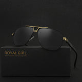 ROYAL GIRL High Quality Men Sunglasses Classic Brand Driving Sunglasses 100% Polarized Sunglasses oculos de sol masculino SS509