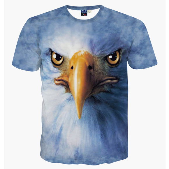 Printing Women/ Men T Shirt 3D Eagle Tiger