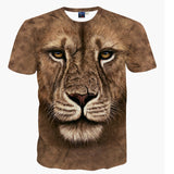 Printing Women/ Men T Shirt 3D Eagle Tiger