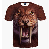 Printing Women/ Men T Shirt 3D Eagle Tiger
