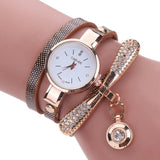 Women Watches Fashion Casual Bracelet Watch Women Relogio Leather Rhinestone