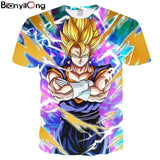 Camiseta BIANYILONG 2018 t-shirt Summer Dragon Ball Z