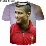 Camiseta Cosmos 2018 Design Cristiano Ronaldo T shirt Women/Men Printed tshirt