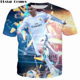 Camiseta Cosmos 2018 Design Cristiano Ronaldo T shirt Women/Men Printed tshirt