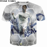 Camiseta Cosmos 2018 Design Cristiano Ronaldo T shirt Women/Men Printed tshirt