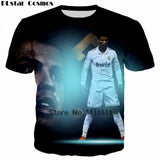 Camiseta Cosmos 2018 Design Cristiano Ronaldo T shirt Women/Men Printed tshirt