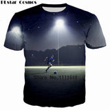 Camiseta Cosmos 2018 Design Cristiano Ronaldo T shirt Women/Men Printed tshirt