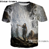 2018 Camisetas  summer New design Fashion 3d Tomb Raider print Men Women