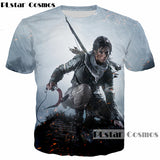 2018 Camisetas  summer New design Fashion 3d Tomb Raider print Men Women