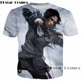 2018 Camisetas  summer New design Fashion 3d Tomb Raider print Men Women