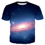 new 2018 summer Fashion Space Galaxy  Men/Women  harajuku style t shirts tops