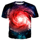 new 2018 summer Fashion Space Galaxy  Men/Women  harajuku style t shirts tops