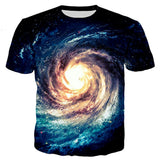 new 2018 summer Fashion Space Galaxy  Men/Women  harajuku style t shirts tops