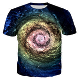 new 2018 summer Fashion Space Galaxy  Men/Women  harajuku style t shirts tops