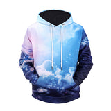 New Arrival Mr.1991INC&Miss GO 3D Men Hoodies Cloud Sky Printing Full Sleeve 94.4% Polyester 5.6% Spandex Popular Sweatshirts