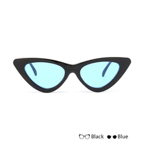 VRCHIC 2018 New Cute Sexy Retro Cat Eye Sunglasses Women Black White Triangle Vintage Cheap Sun Glasses Female UV400