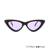 VRCHIC 2018 New Cute Sexy Retro Cat Eye Sunglasses Women Black White Triangle Vintage Cheap Sun Glasses Female UV400