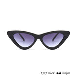 VRCHIC 2018 New Cute Sexy Retro Cat Eye Sunglasses Women Black White Triangle Vintage Cheap Sun Glasses Female UV400