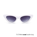 VRCHIC 2018 New Cute Sexy Retro Cat Eye Sunglasses Women Black White Triangle Vintage Cheap Sun Glasses Female UV400