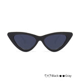 VRCHIC 2018 New Cute Sexy Retro Cat Eye Sunglasses Women Black White Triangle Vintage Cheap Sun Glasses Female UV400