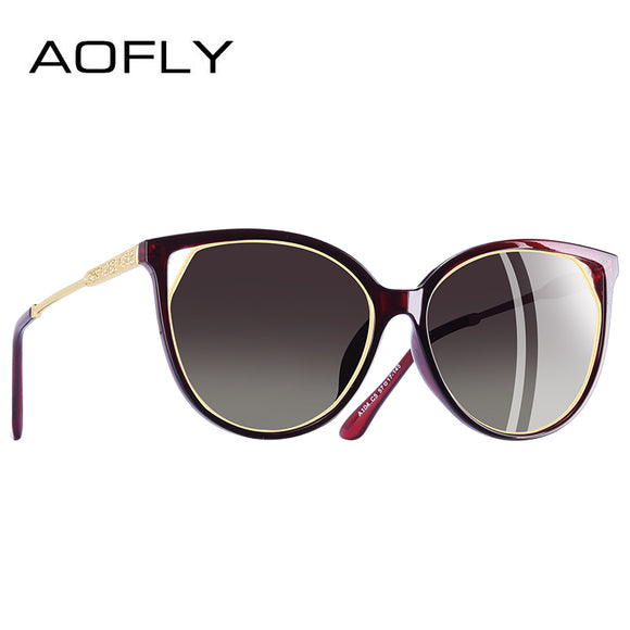 AOFLY BRAND DESIGN Fashion Sunglasses 2018 Polarized Glasses For Women UV400