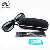 2018 Zuan Mei Brand Polarized Sunglasses Men Coating Mirror Driving Sun Glasses Square Eyewear Male Goggles With Case ZMS-1793