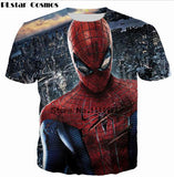 Camisetas New 2018 Spider-Man fighting  3D  T shirt Women/Mens  Superhero