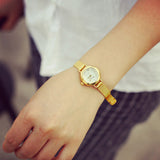 2018 fashion casual watches Women Quartz   Lady Female Golden Watch