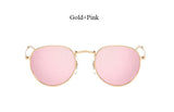 Round Sunglasses Women Classic Rose Gold Fashion Brand Designer Steampunk Sun Glasses Men UV400 Rayed Mirror Female Small