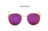 Round Sunglasses Women Classic Rose Gold Fashion Brand Designer Steampunk Sun Glasses Men UV400 Rayed Mirror Female Small