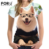 2018 Camisetas 3D  Dog Design Women T Shirt  Summer