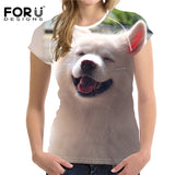 2018 Camisetas 3D  Dog Design Women T Shirt  Summer