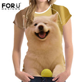 2018 Camisetas 3D  Dog Design Women T Shirt  Summer