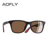 AOFLY BRAND DESIGN New 2018 Classic Polarized Sunglasses Men Driving TR90 Frame Sun Glasses Male Goggles UV400 Gafas AF8083