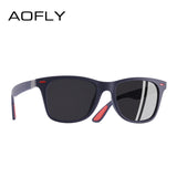 AOFLY BRAND DESIGN New 2018 Classic Polarized Sunglasses Men Driving TR90 Frame Sun Glasses Male Goggles UV400 Gafas AF8083