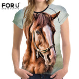 FORUDESIGNS 2018 New Summer T-shirt Women Fashion