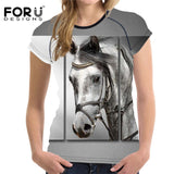 FORUDESIGNS 2018 New Summer T-shirt Women Fashion